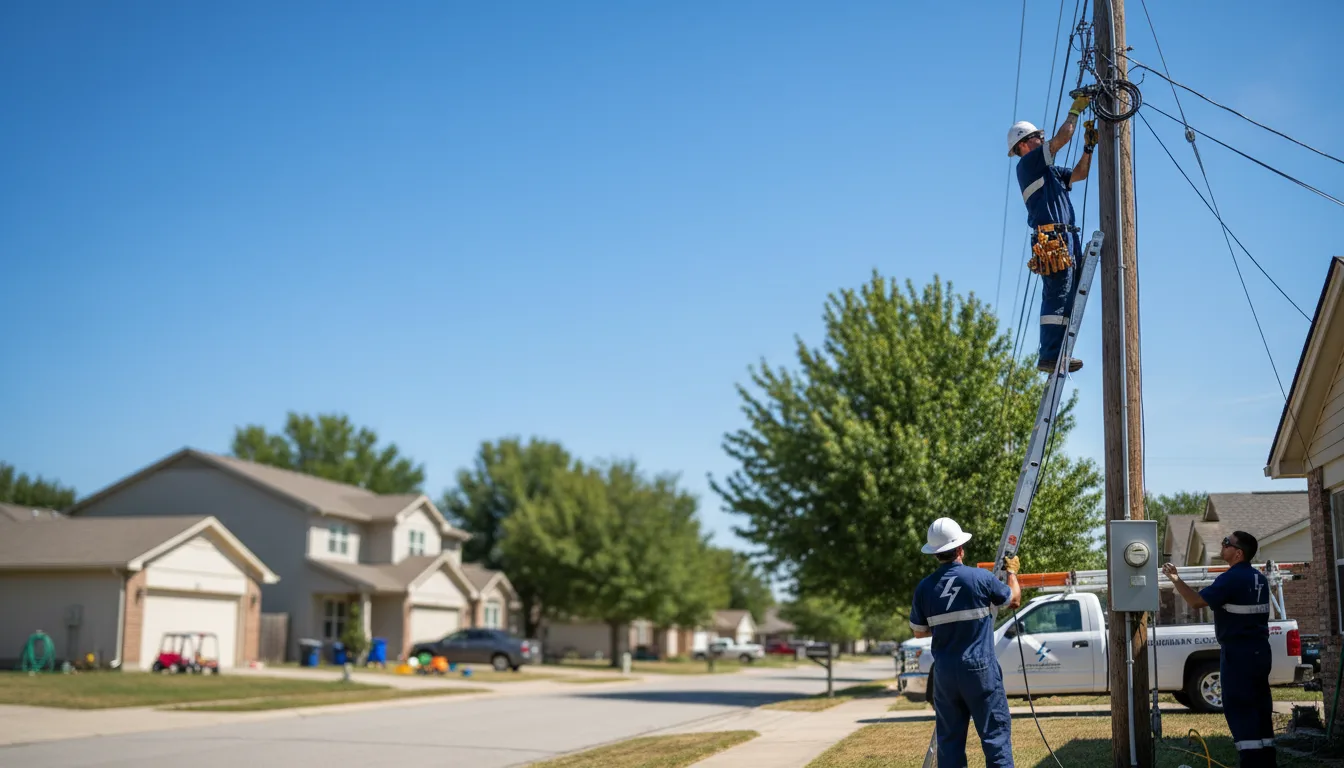 Residential electrician providing installation services in Yarmouth, IA